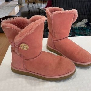 Ugg Bailey Button Boots coral
